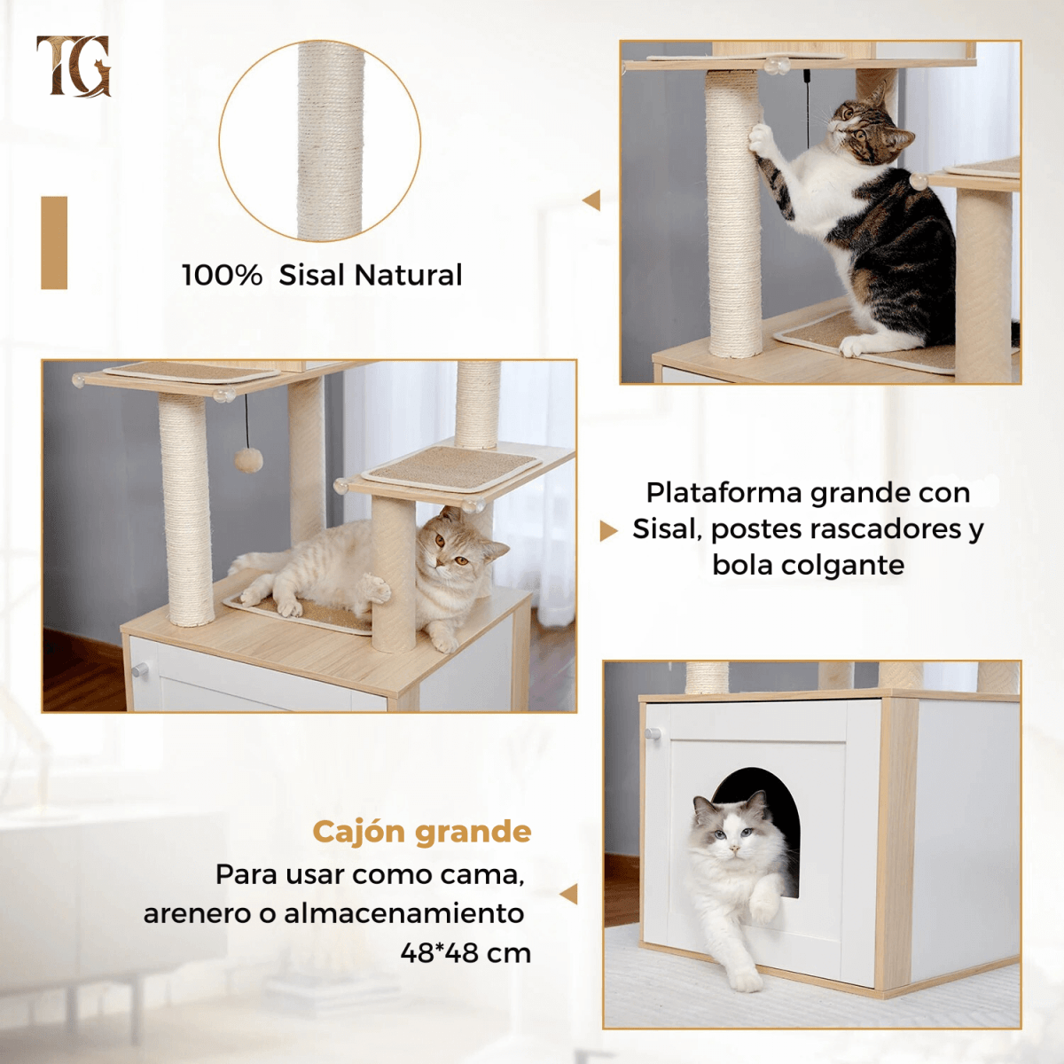 Aventura Indoor - Colección Wood Essentials - Tienda Gatos