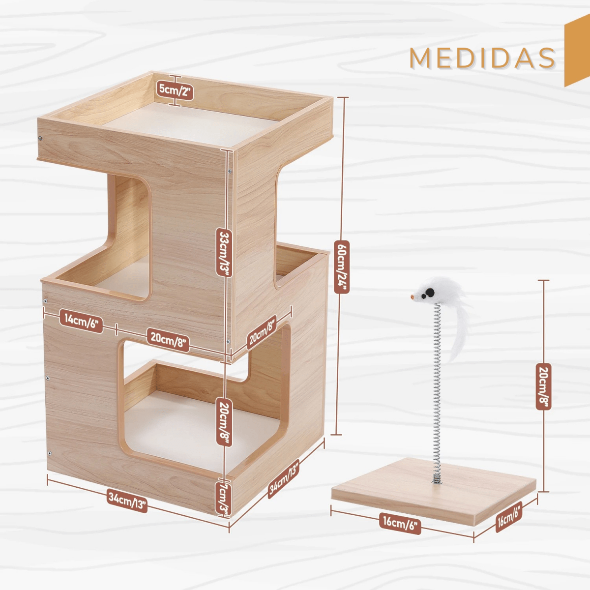 Cueva Discover - Colección Wood Essentials - Tienda Gatos