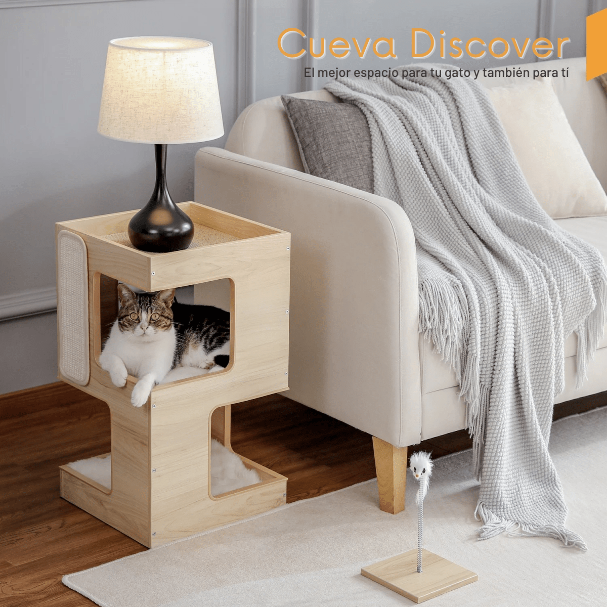 Cueva Discover - Colección Wood Essentials - Tienda Gatos