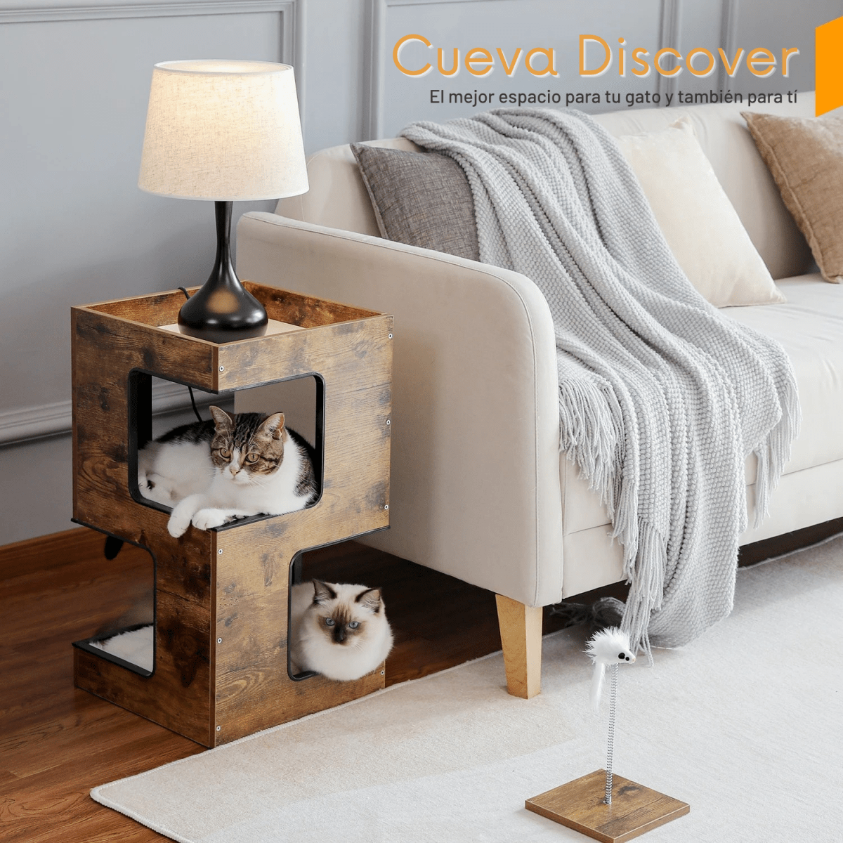 Cueva Discover - Colección Wood Essentials - Tienda Gatos