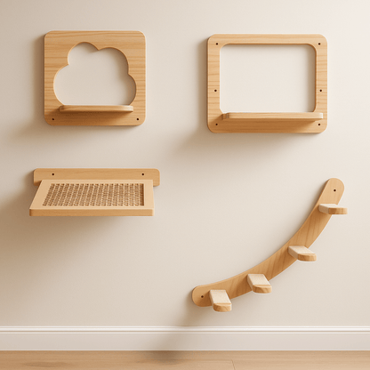 Pack de Alturas – Parque de Pared para Gatos - Tienda Gatos